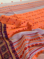 Festival Saree Cotton Khadi Sari Casual Wear Partywear Saree
