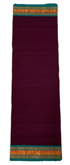 Deep Maroon Red Cotton Saree