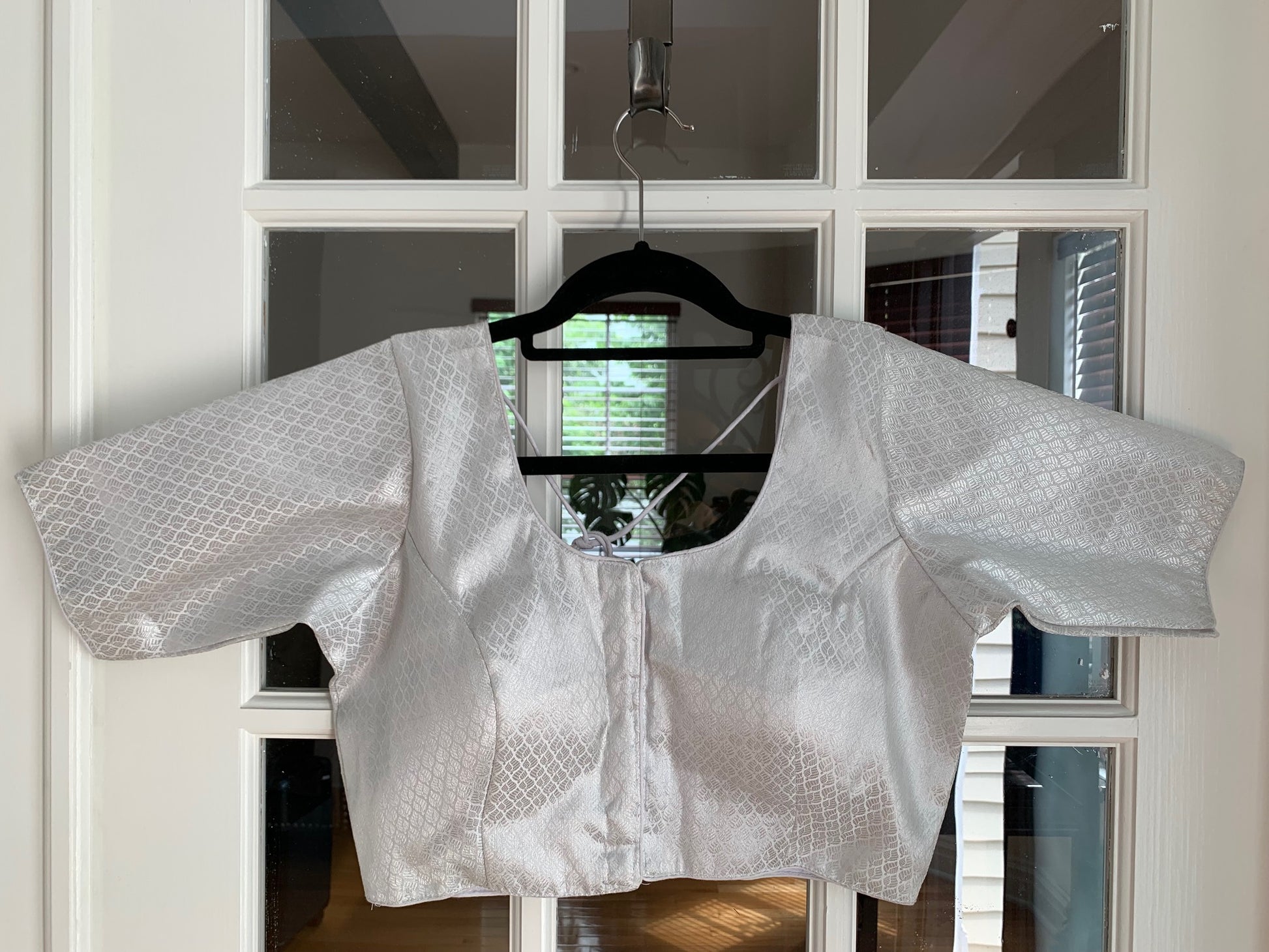 Banarasi Silver Blouse (More Designs Available)