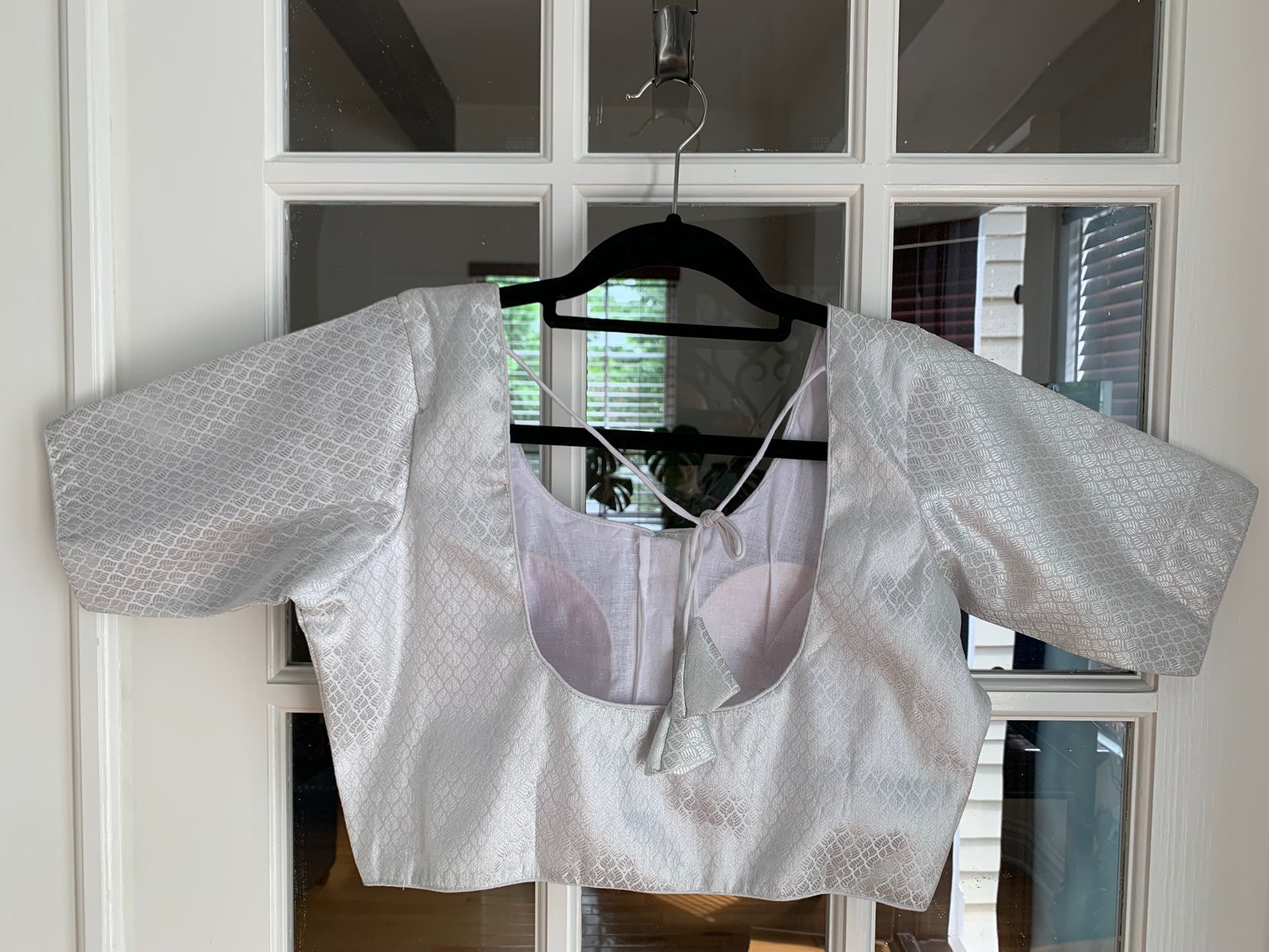Banarasi Silver Blouse (More Designs Available)