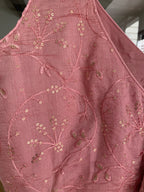 Pink Embroidered Sequined Blouse