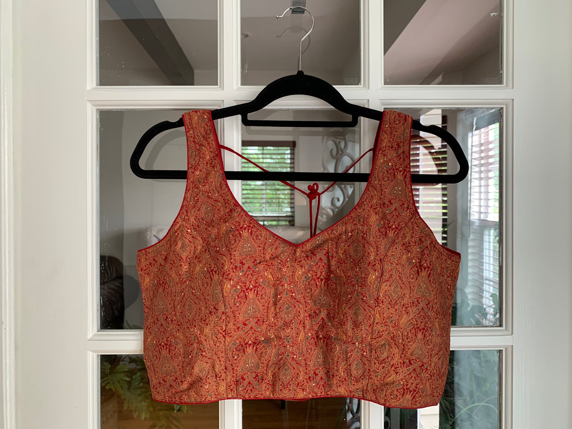 Burnt Orange Sienna Readymade Choli Blouse