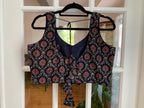 Black Floral Blouse