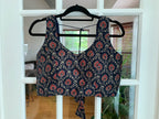 Black Floral Blouse