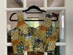 Multicolor Printed Patchwork Design Blouse