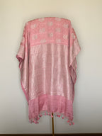 Blush Pink Banarasi Mashru Silk Saree