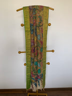 Beige Pen Kalamkari Silk Dupatta