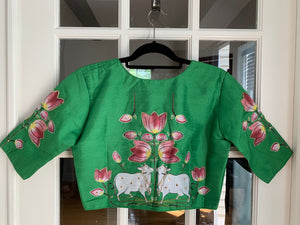 Pichwai Design Printed Blouse (Colors Available)