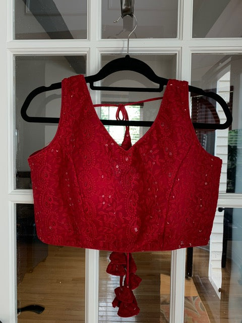 Chikankari Sequined Blouse
