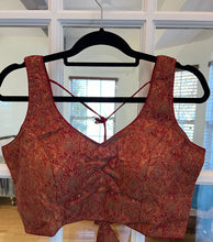 Load image into Gallery viewer, Brick Red Paisley Design Blouse