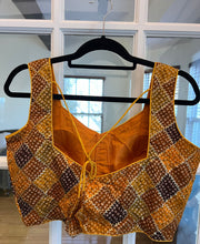 Load image into Gallery viewer, Turmeric Yellow Bandhani Design Blouse