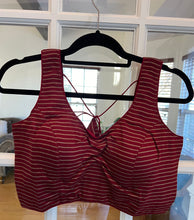 Load image into Gallery viewer, Striped Maroon Blouse