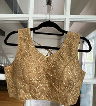 Load image into Gallery viewer, Gold Net Blouse