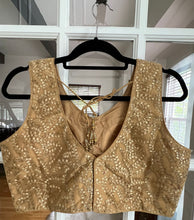 Load image into Gallery viewer, Gold Net Blouse