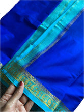 Load image into Gallery viewer, Electric Blue Mysore Silk Saree