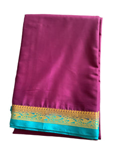 Deep Pink Mysore Silk Saree