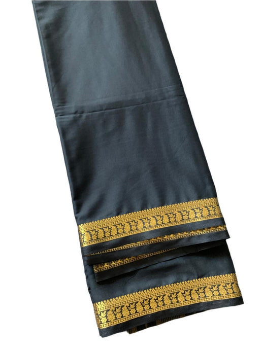 Cocktail Black Mysore Silk Saree