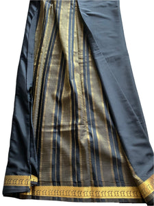 Cocktail Black Mysore Silk Saree