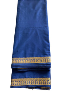 Navy Blue Mysore Silk Saree