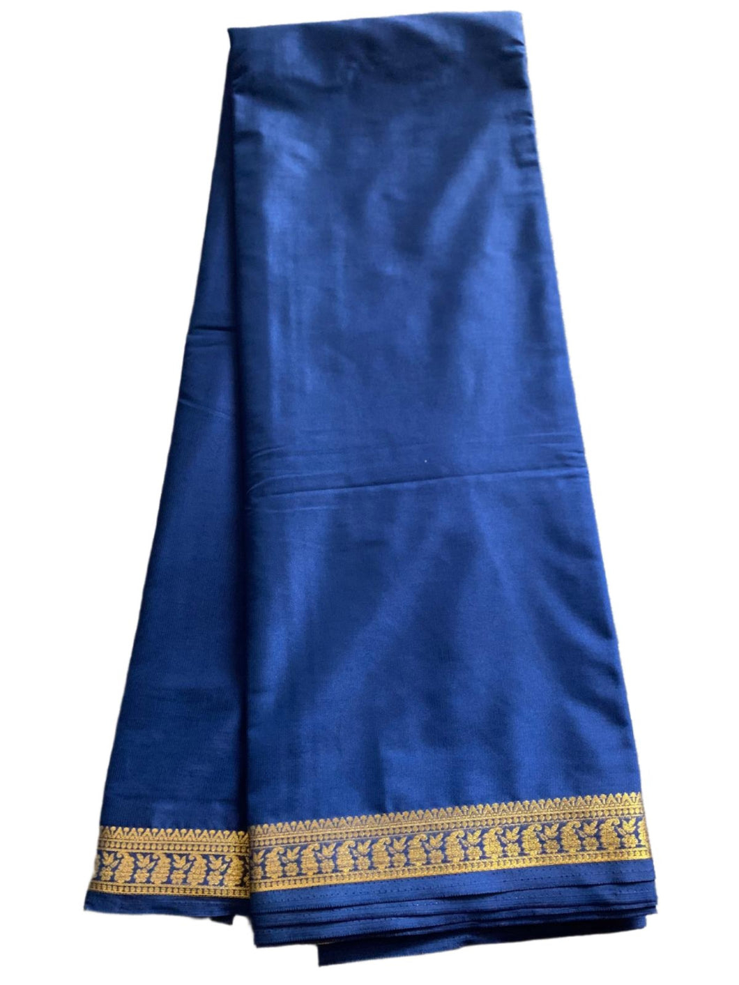 Navy Blue Mysore Silk Saree