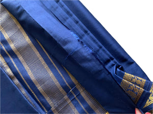 Navy Blue Mysore Silk Saree