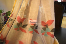 Load image into Gallery viewer, Off-White Organza Silk Saree