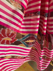 Rani Pink and Baby Pink Odisha Ikat Cotton Silk Saree