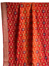 Load image into Gallery viewer, Red and Orange Banarasi Chiffon Georgette Silk Saree