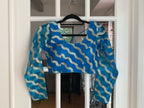 Wavy Leaf Design Blouse