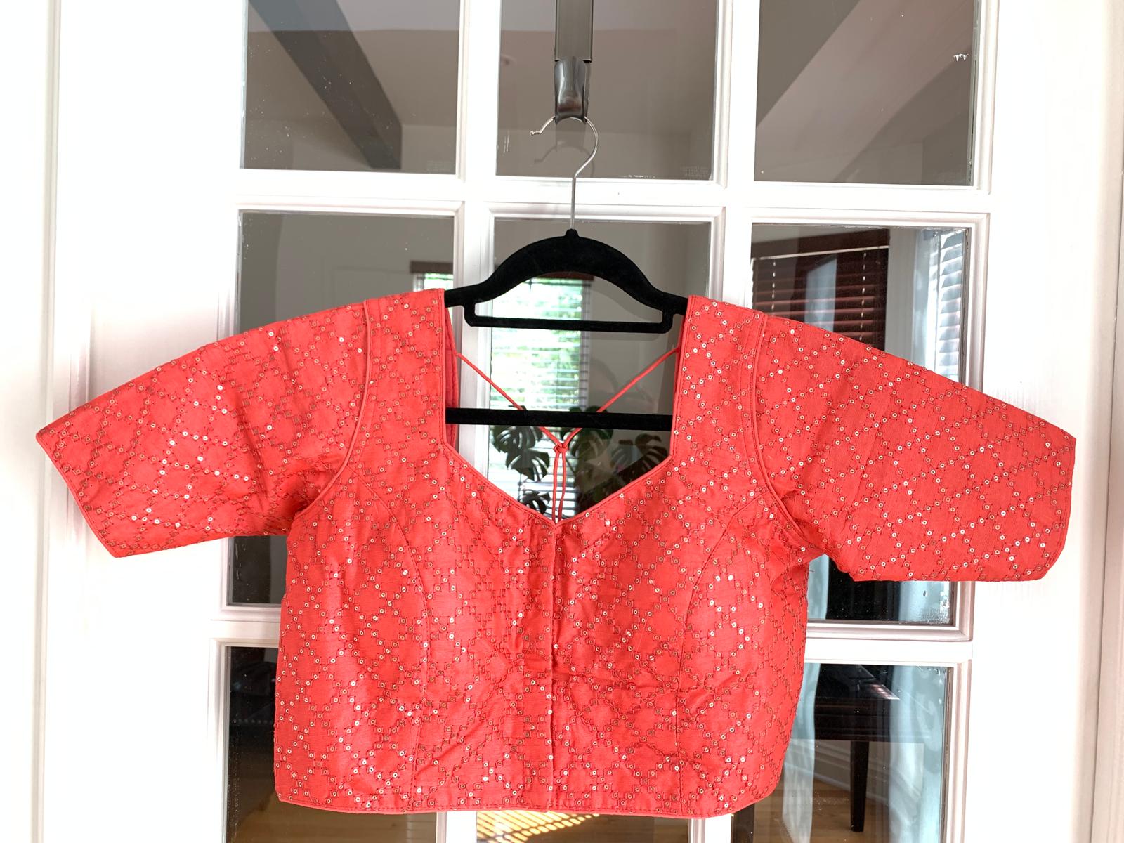 Pink Sequined Blouse