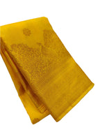 Bridal Haldi Wedding Yellow Kanchipuram Silk Saree
