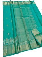 Bridal Wedding Sea Green Kanchipuram Soft Silk Saree