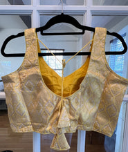 Load image into Gallery viewer, Banarasi Gold Blouse (More Designs Available)