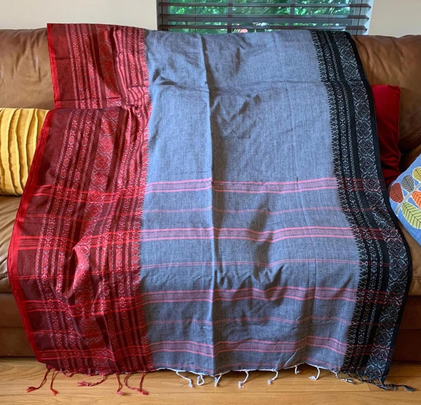 Casual Wear Cotton Saree Indian Sari Lightweight Ethnic Outfit for Women
