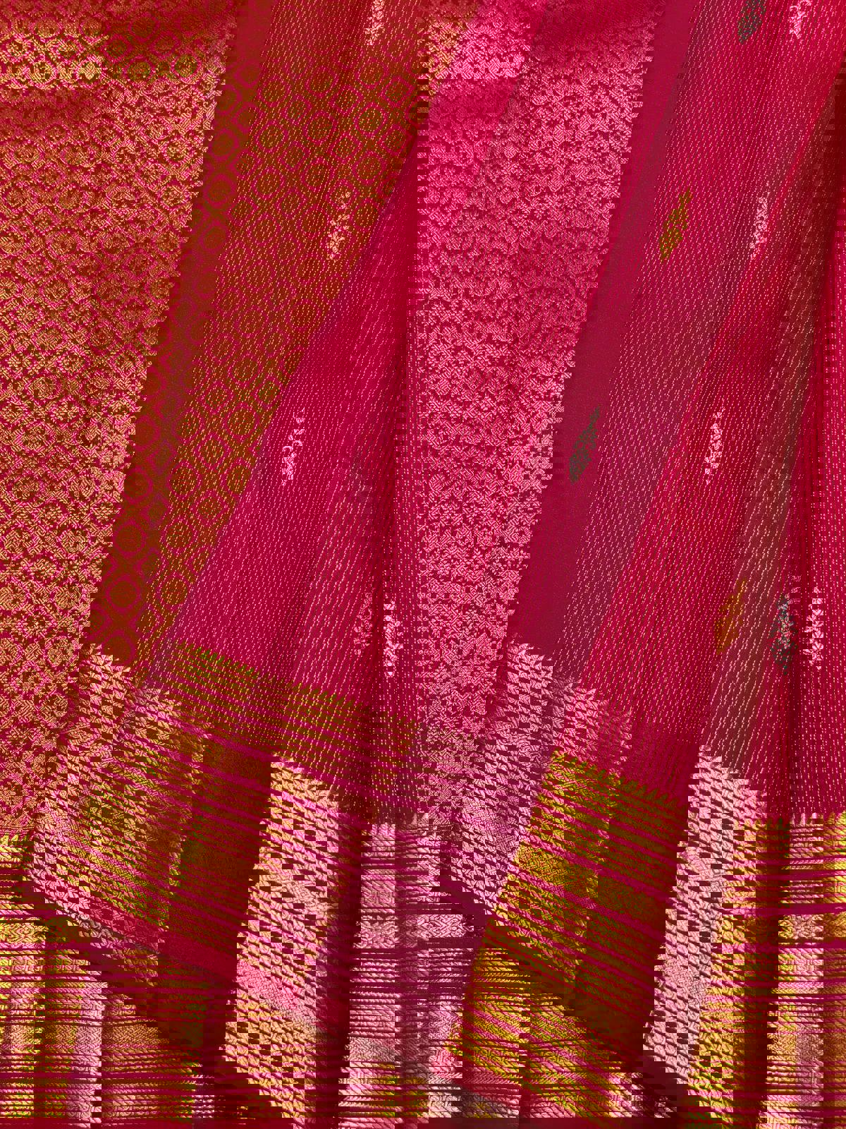 Bridal Kanchipuram Silk Saree Wedding Sari Traditional South Indian Saree with 2gm Zari