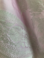 Blush Pink Banarasi Mashru Silk Saree