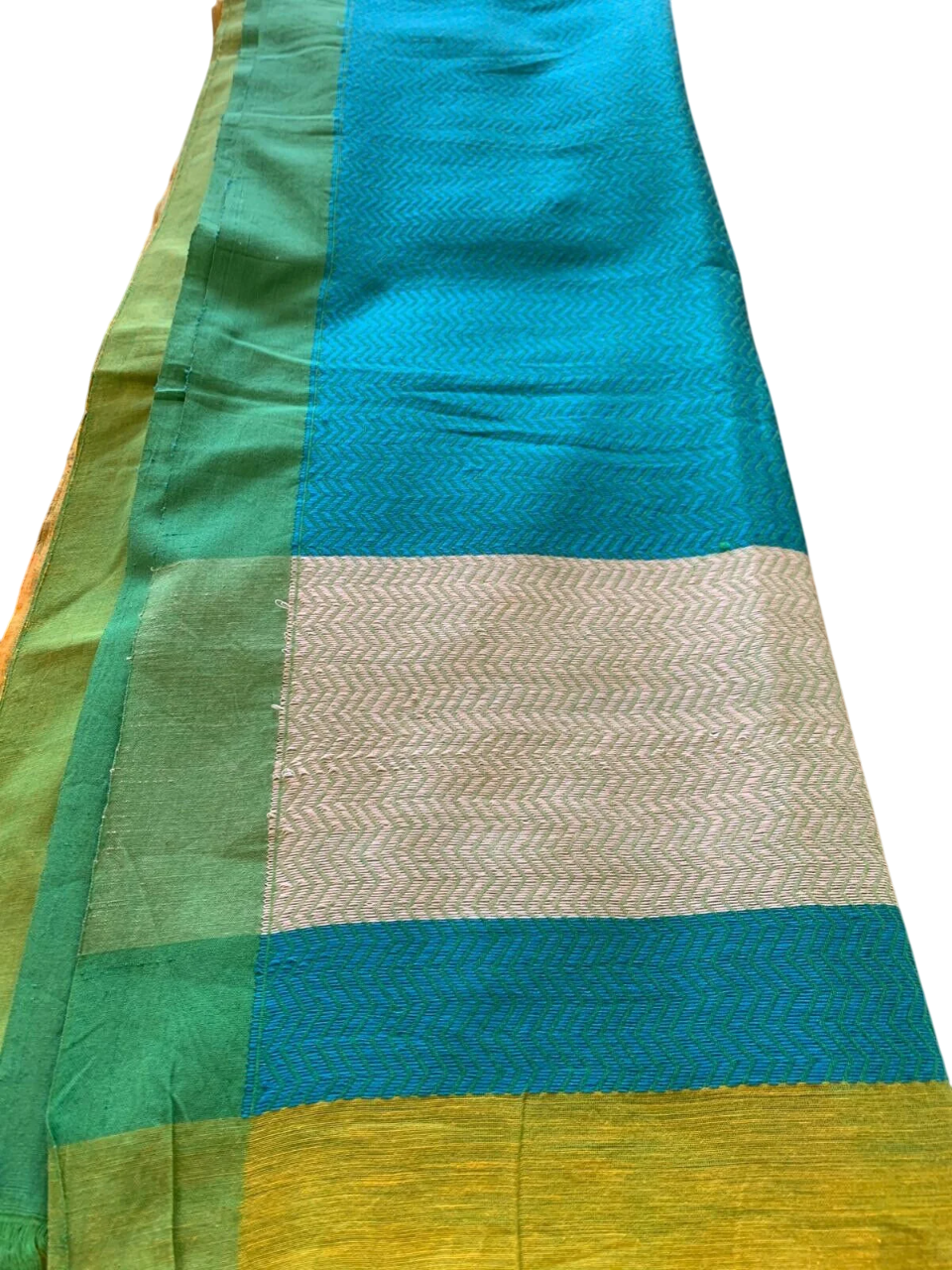Yellow Cotton Saree