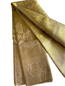 Bridal Golden Kanchipuram Silk Saree