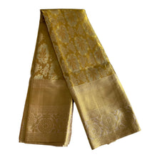 Load image into Gallery viewer, Bridal Golden Kanchipuram Silk Saree