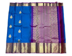 Cobalt Blue Kanchipuram Silk Saree