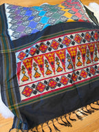 Multicolor Rainbow Floral Pochampally Ikat Silk Saree