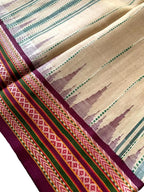 Partywear Saree Vidarbha Tussar Silk Sari Indian Ethnic Wear Karvati Kinar Traditional Outfit Festival Sari for Gifting Saree for Women