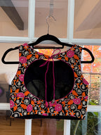 Black Floral Embroidered Blouse