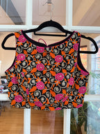 Black Floral Embroidered Blouse