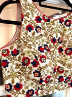Off White Embroidered Blouse