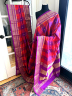 Sari de mariée Sari Ilkal en soie Sari traditionnel pour femme Sari de festival
