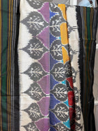Multicolor Rainbow Floral Pochampally Ikat Silk Saree