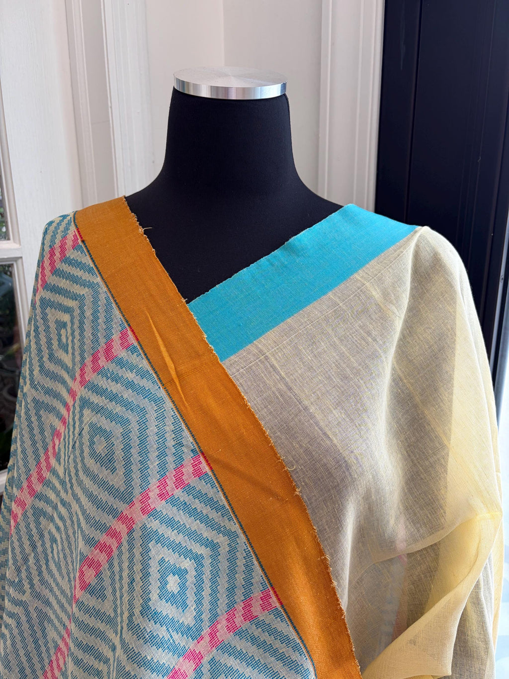 Butter Yellow Cotton Handloom Saree