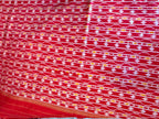 Sari de seda Ikat Pochampally blanco y negro para cóctel