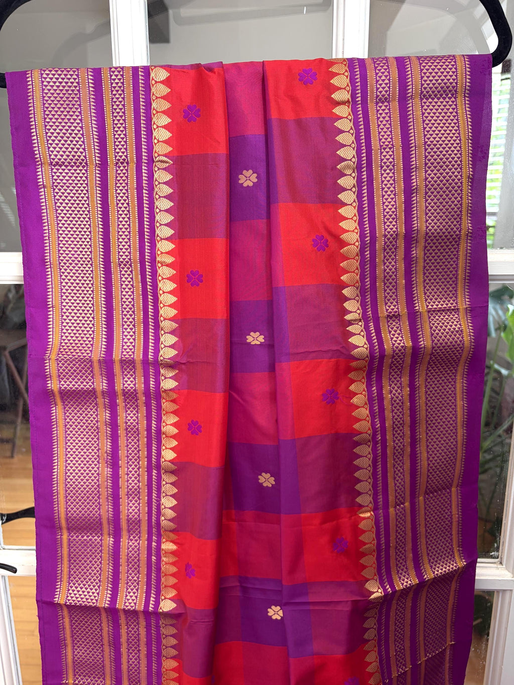 Sari de mariée Sari Ilkal en soie Sari traditionnel pour femme Sari de festival